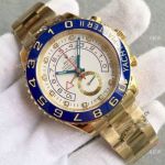 Swiss Copy Rolex Yachtmaster 2 Gold Replica Watch / Valjoux 7750 / Blue Ceramic